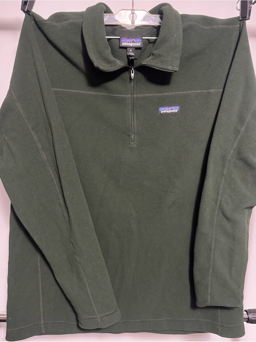 Patagonia Men's XL Micro D Fleece Quarter Zip Pullover